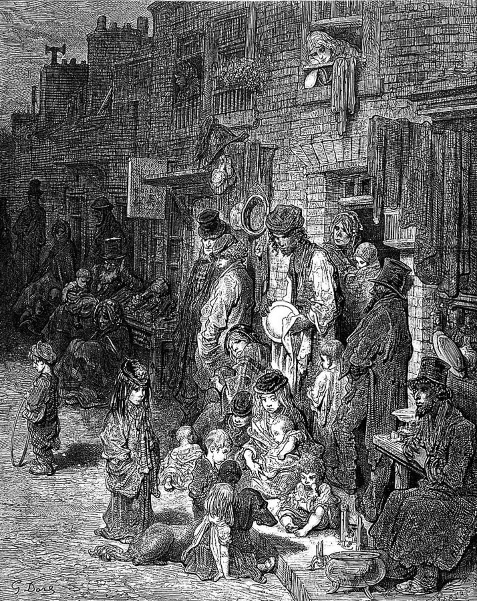 The poverty of London's Victorian slums provided an endless stream of people destined for prostitution.