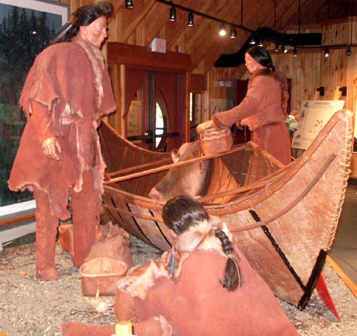 Museum display from Boyd's Cove Beothuk Interpretation Centre