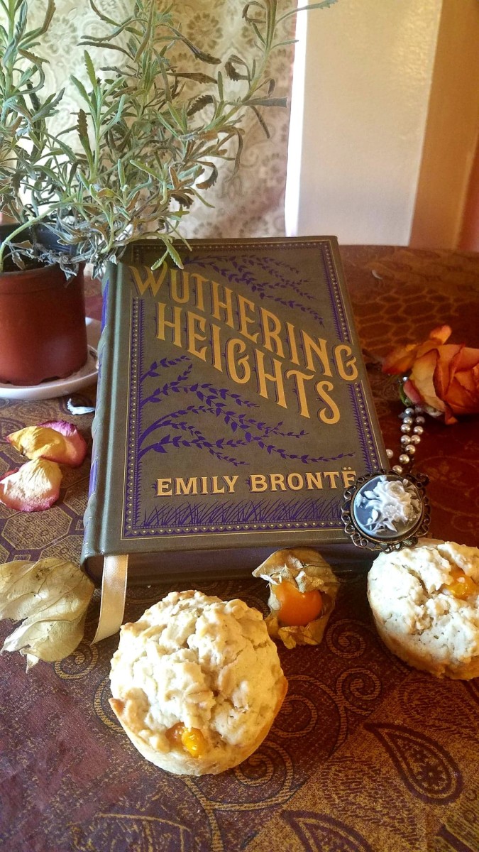 This recipe draws on references to gooseberry bushes, oatcakes, and peat moss in "Wuthering Heights."