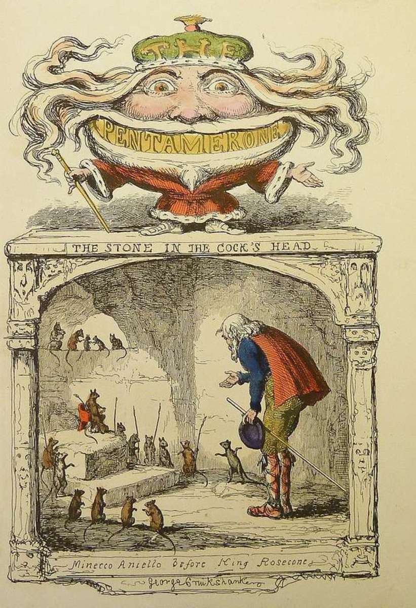 Hand colored illustration by George Cruikshank
