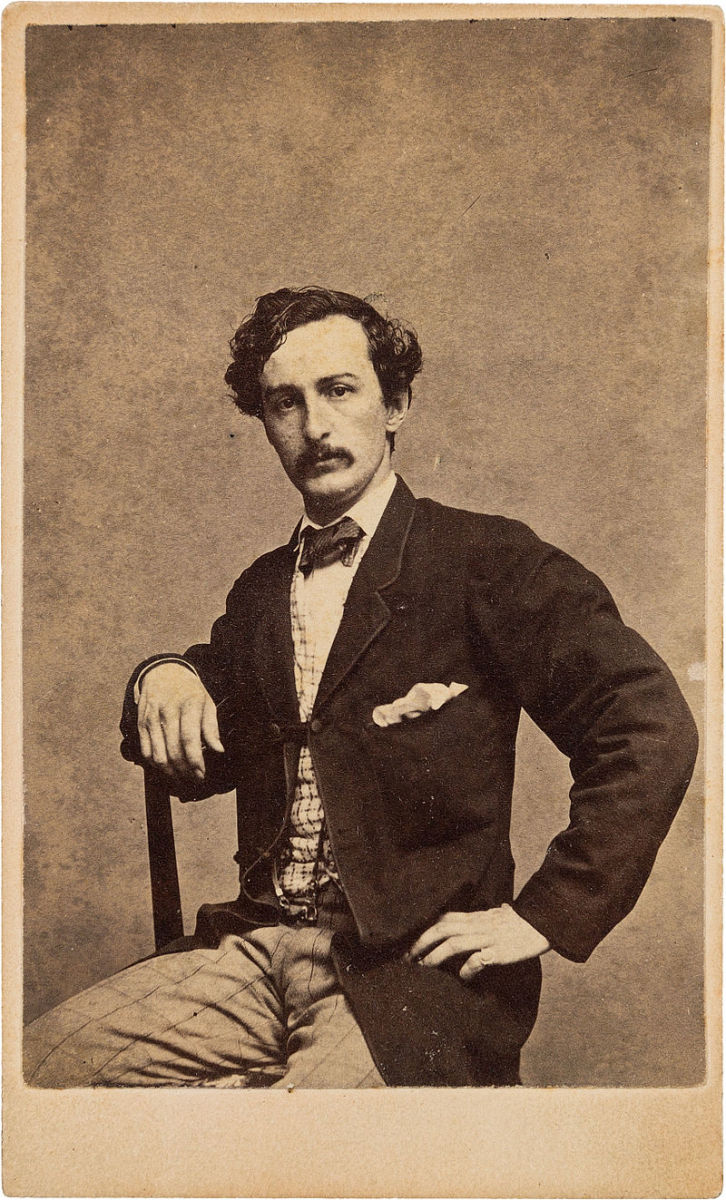 Portrait of John Wilkes Booth.