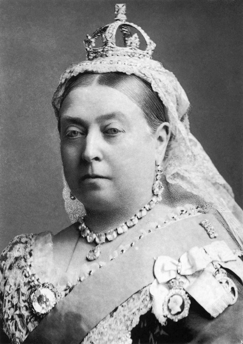 Queen Victoria (1882). The first Victoria Cross medals, named for the Queen, were awarded by her to the first recipients of the Crimean War in Hyde Park in 1857.