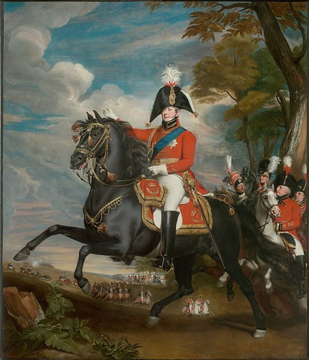 George loved to project the image of being a military man although he was never allowed to get anywhere near real battles because he was likely to mess things up.