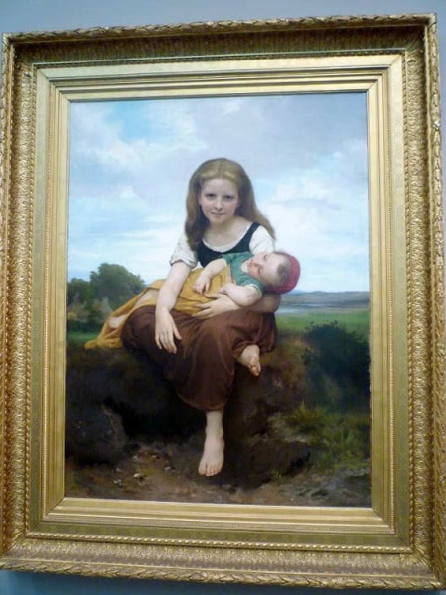 "The Elder Sister" by William Bouguereau