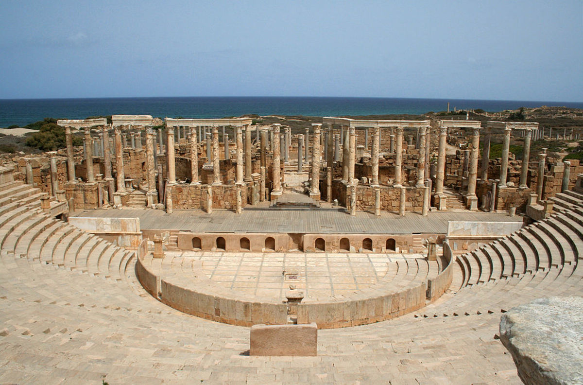 Roman theater at Leptis Magna