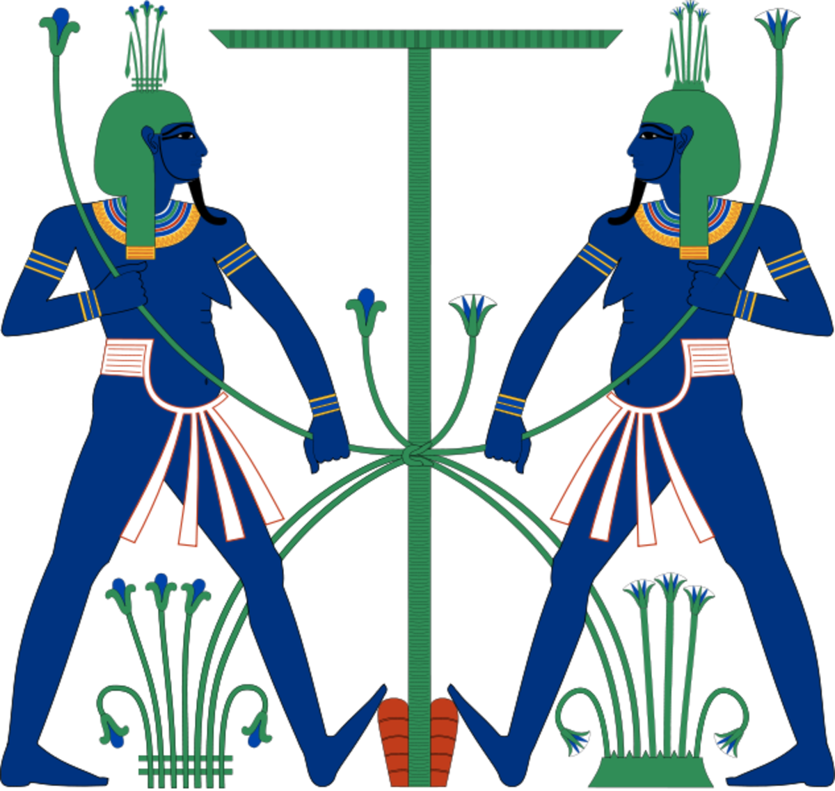 Hapi, the Egyptian god of the Nile.