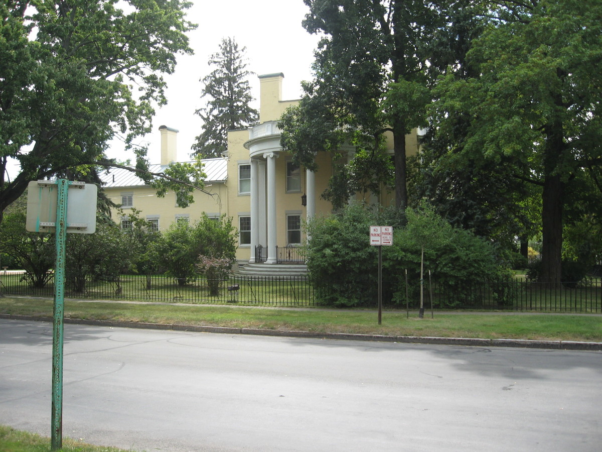 Side of Garlock House that faces Ftt. Hill Dr. in Canandaigua, NY