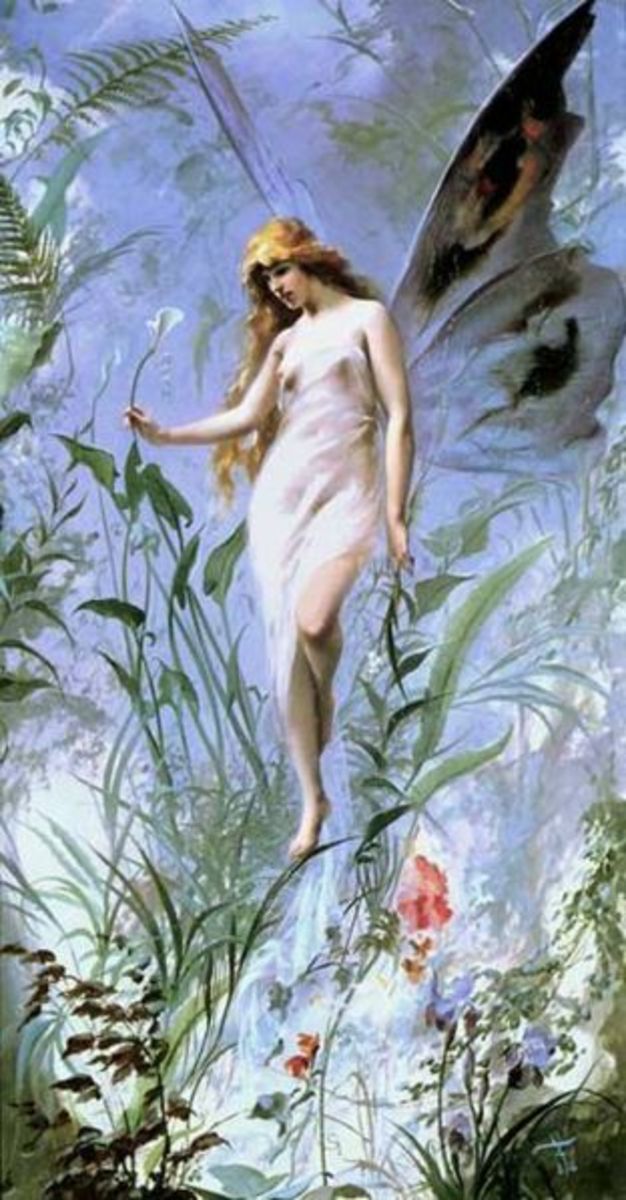 Lily Fairy by Luis Ricardo Falero, 1888
