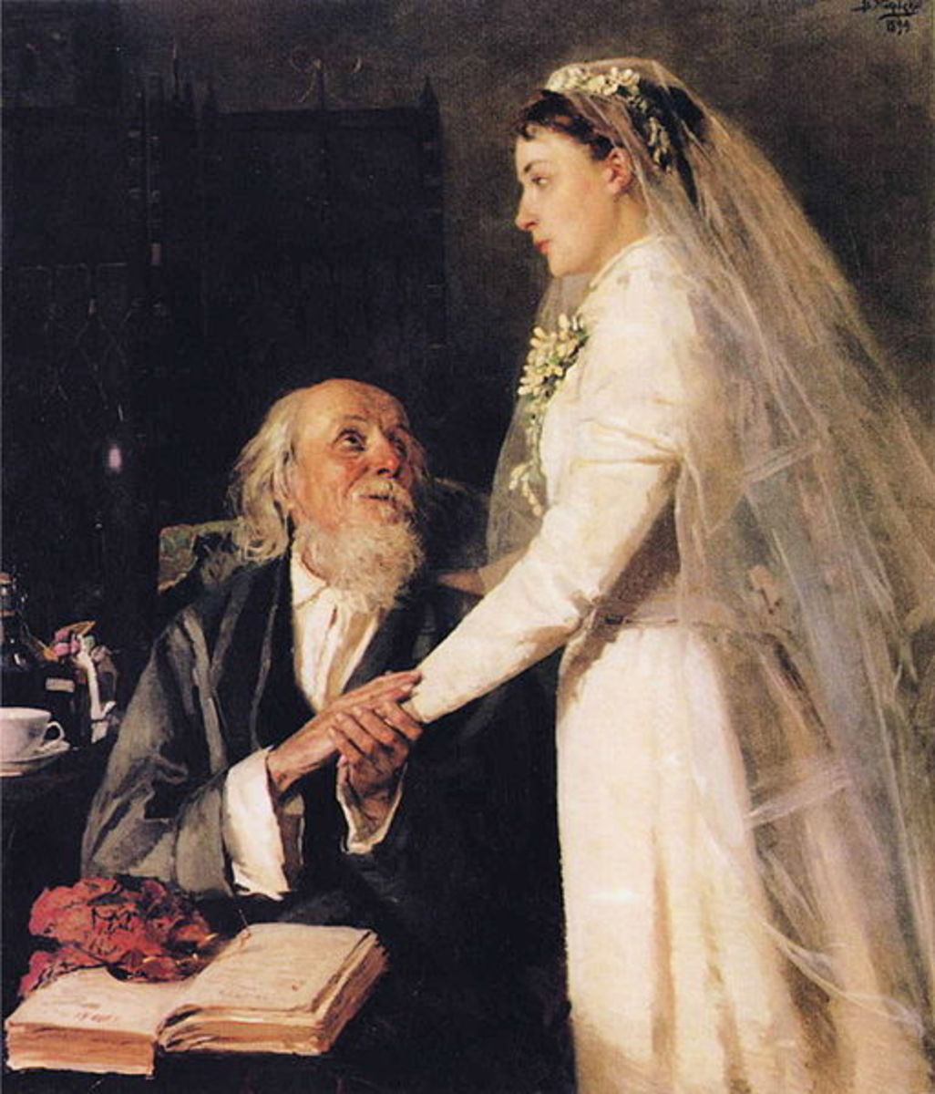 old wedding painting