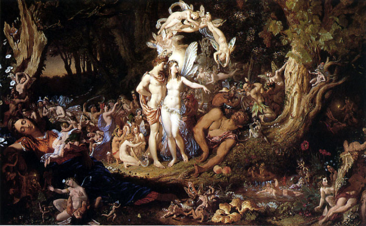 The Reconciliation of Titania and Oberon by Sir Joseph Noel Paton, 1847