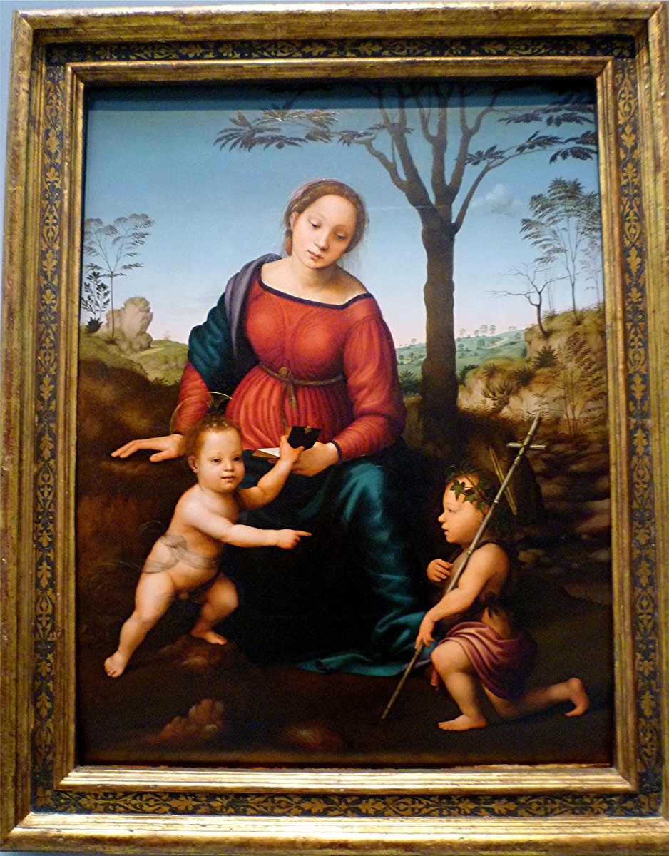 Madonna and Child with Saint John the Baptist by Giuliano Bugiardini 
