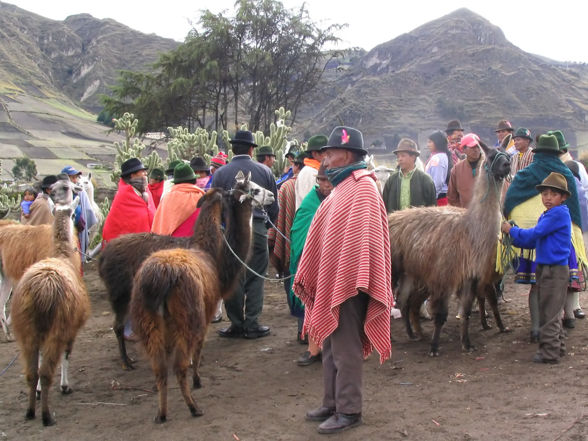 Markets are an important part of the indigenous way of life in the Andes.