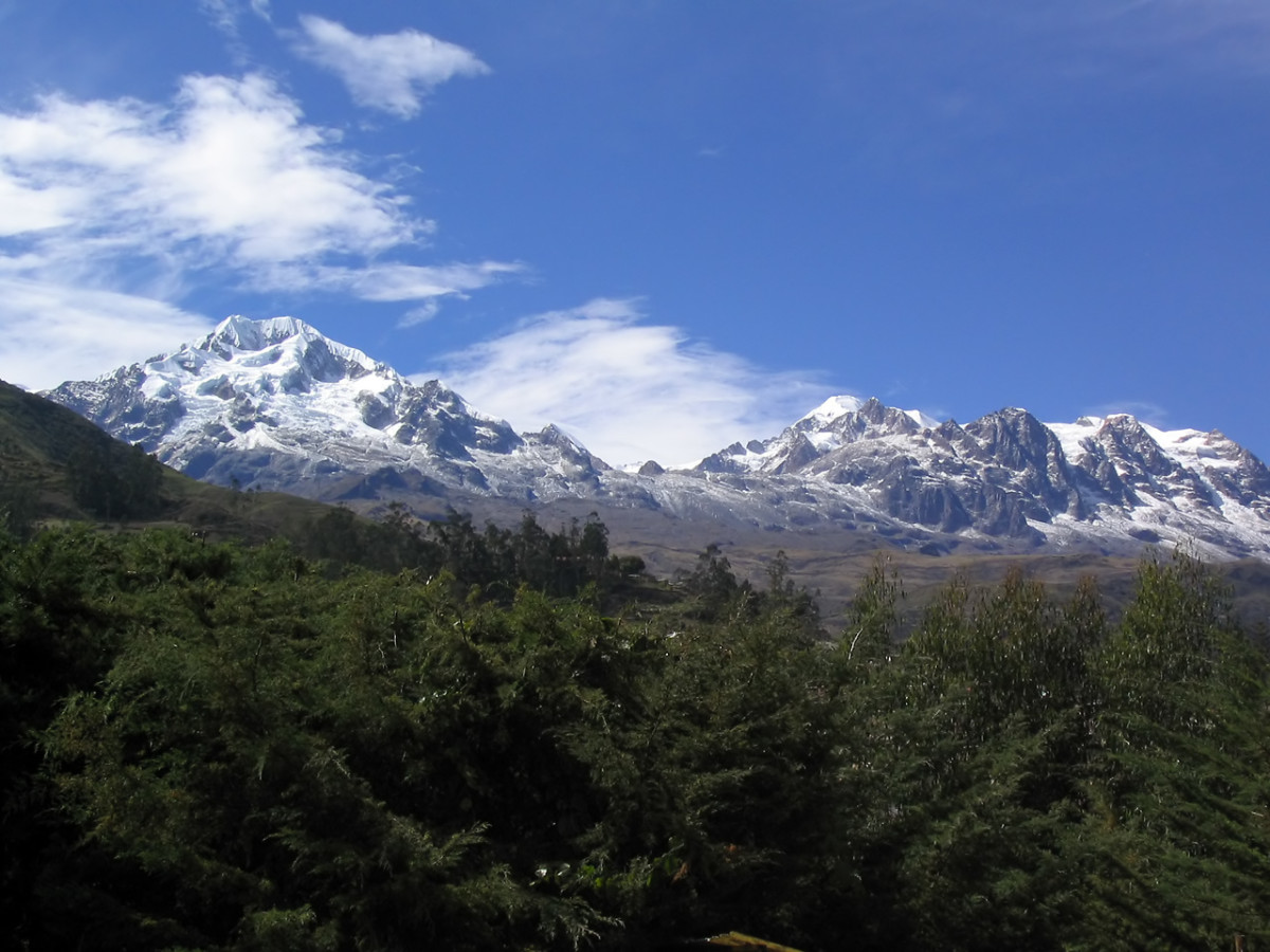 The Snow-capped Andes are a world away from the Amazon basin. 