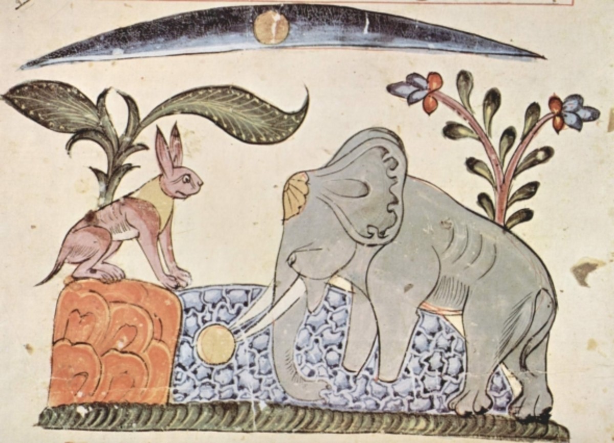The Panchatantra fables are typically attributed to Vishnu Sharma, a wise man solicited by the king to write stories that taught his children how to run a kingdom.