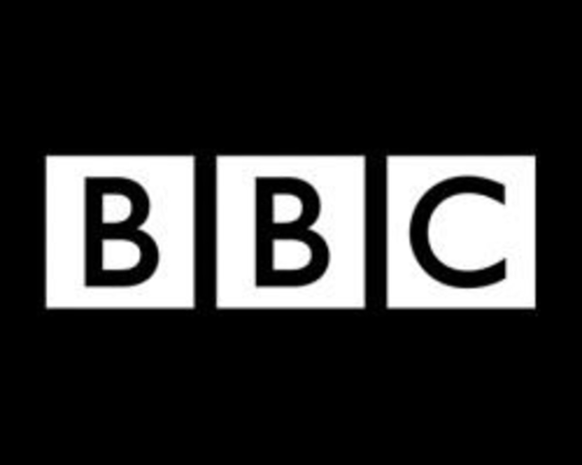 The BBC logo uses Gill Sans
