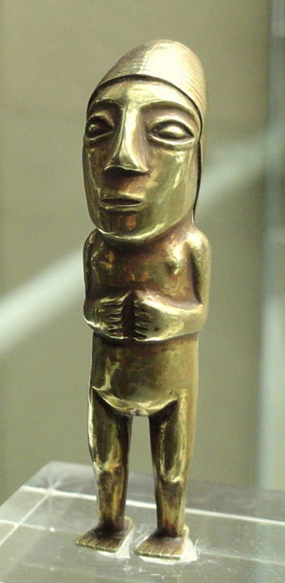 This artifact is from the nearby Inca Empire.  Some would say that the European thirst for gold was legendary.