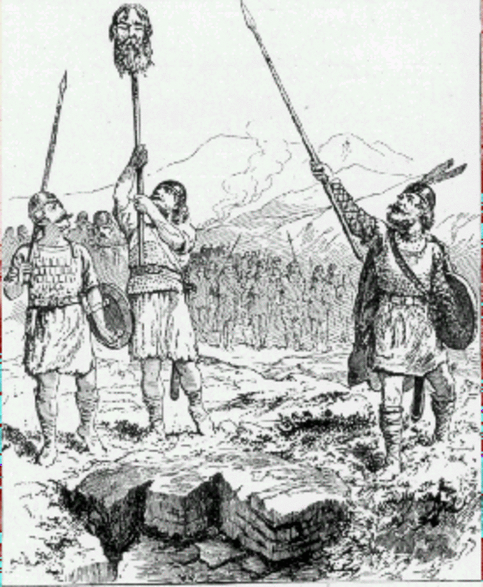 The War Song of Dinas Vawr original illustration.
