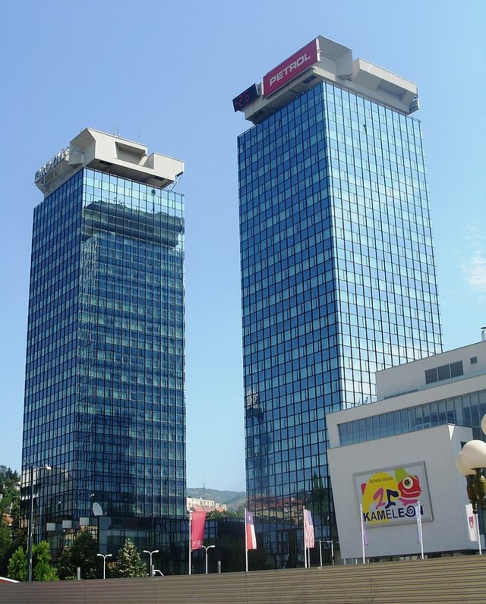 UNITIC World Trade Towers renovated after the war. 2011.