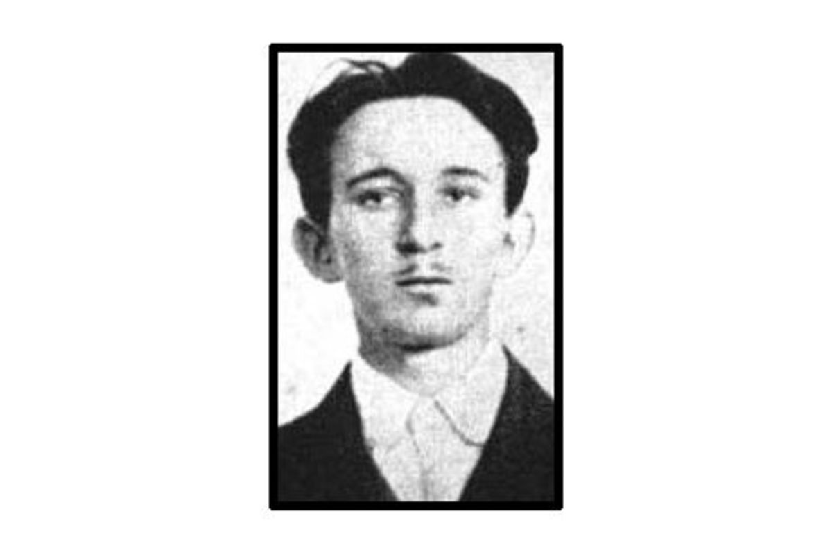 Vaso Cubrilovic. He froze. Circa prior to World War I. Vaso lived until 1990.
