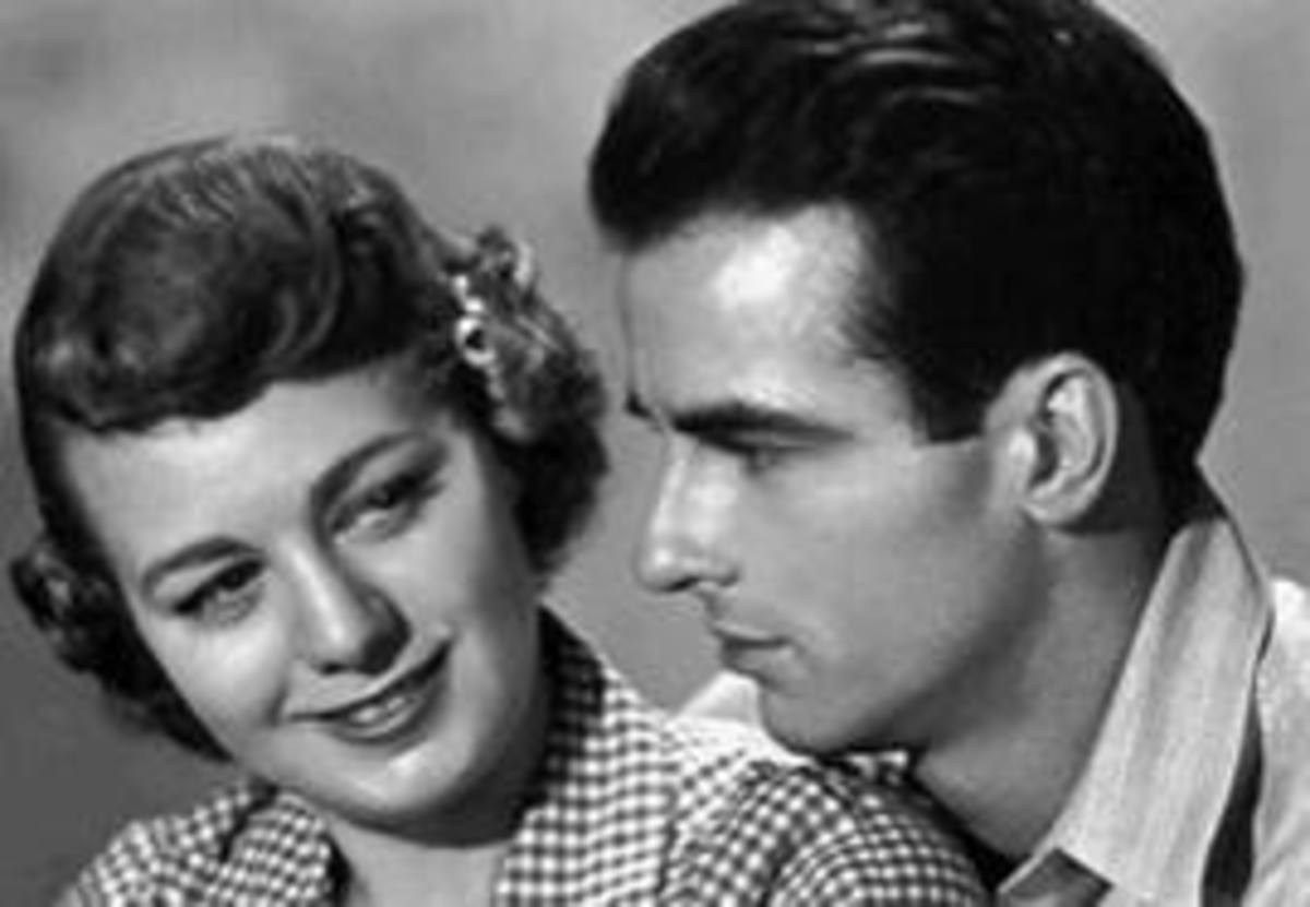 Montgomery Clift and Shelly Winters