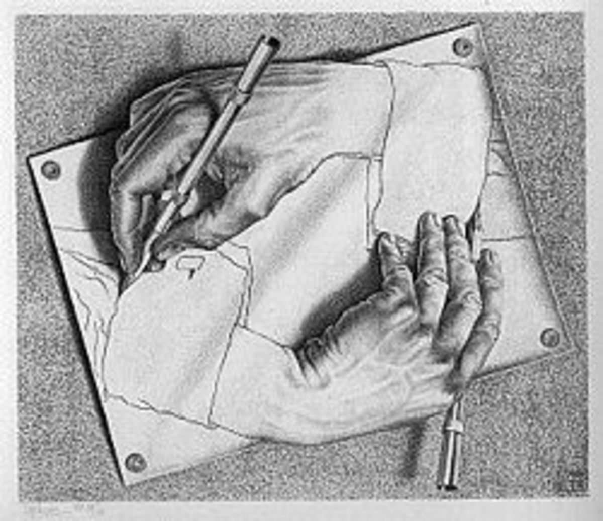 Drawing Hands by M.C. Escher