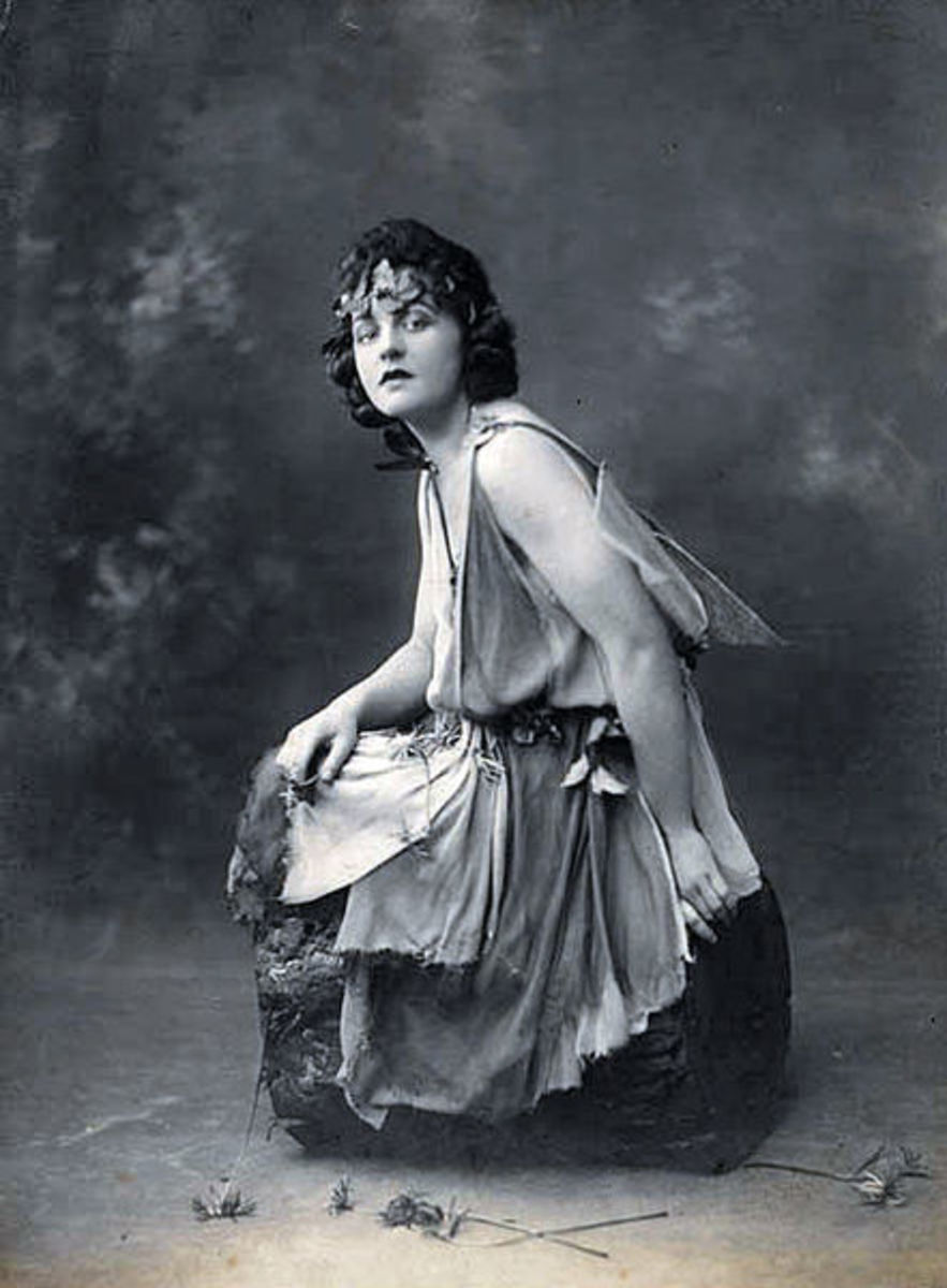 P. L. Travers as Titania in A Midsummer's Night Dream; photo taken around 1924