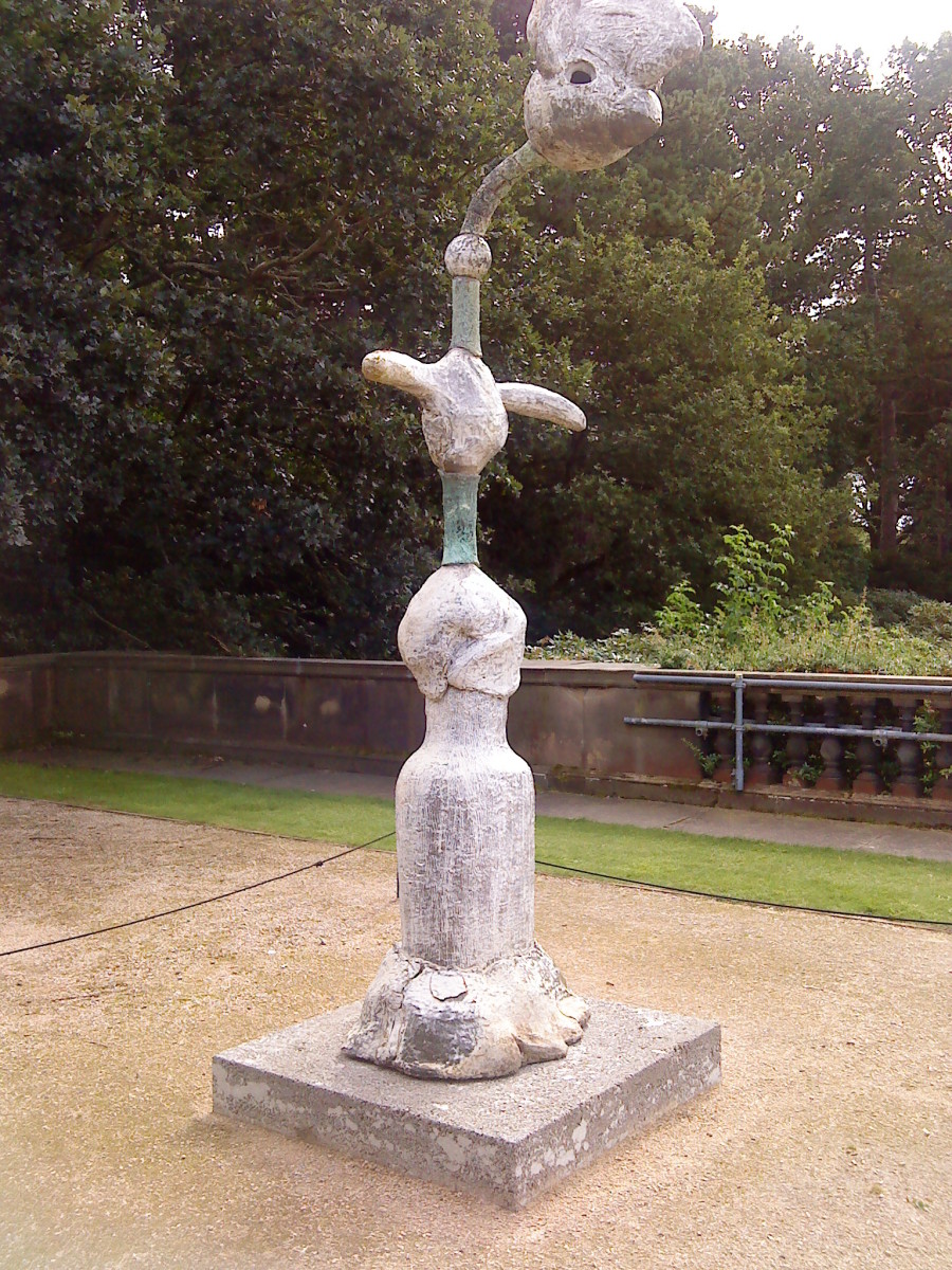 A Joan Miro sculpture.