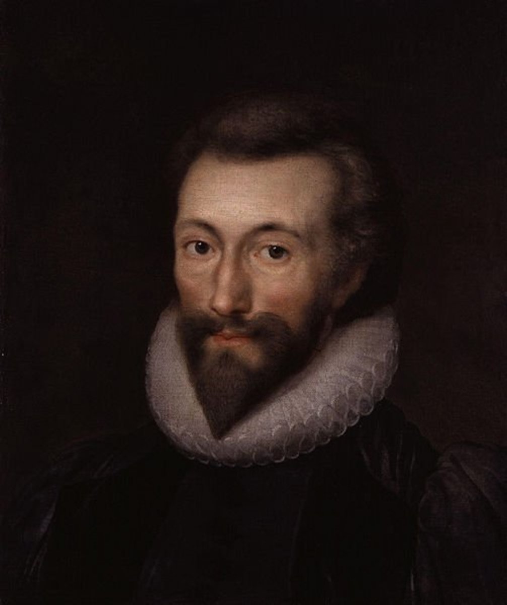 John Donne painted by Isaac Oliver