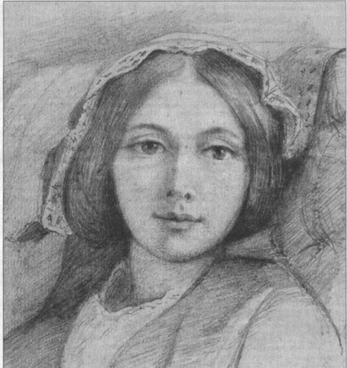 Mary Meredith, drawn by the man she left her husband George for, Henry Wallis.