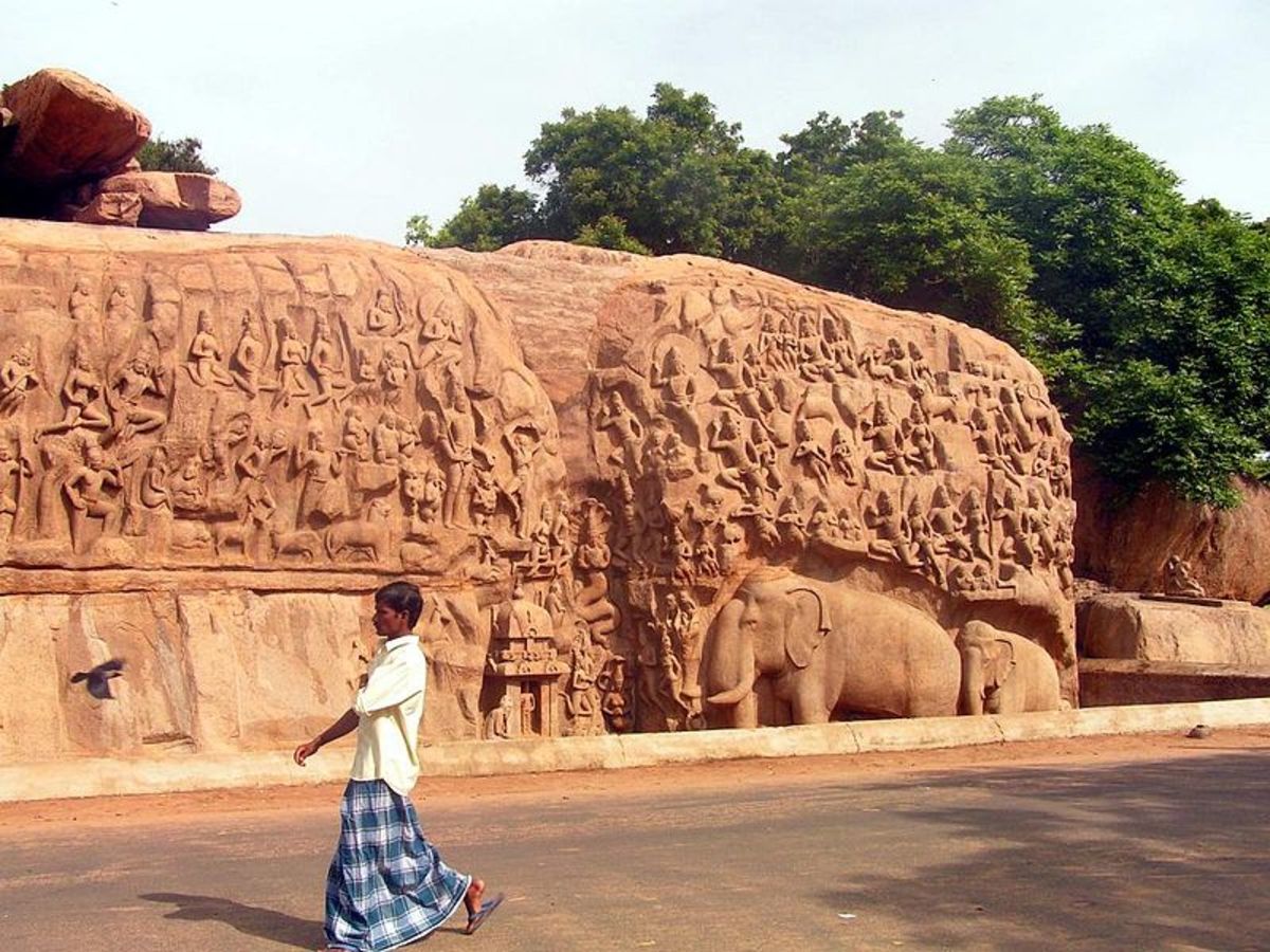 Monolith carvings at Mahabalipuram, Tamil Nadu