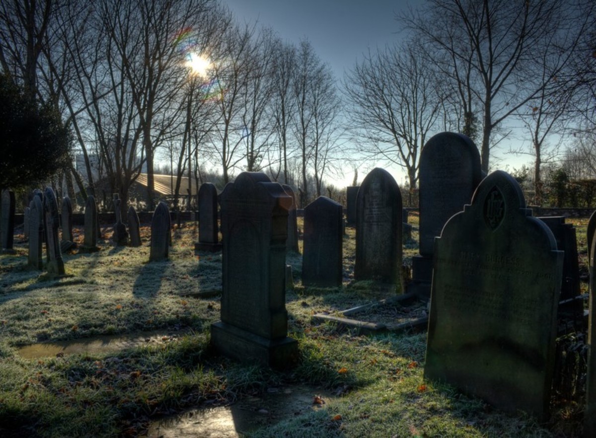 A graveyard where (hopefully) no one is buried alive!