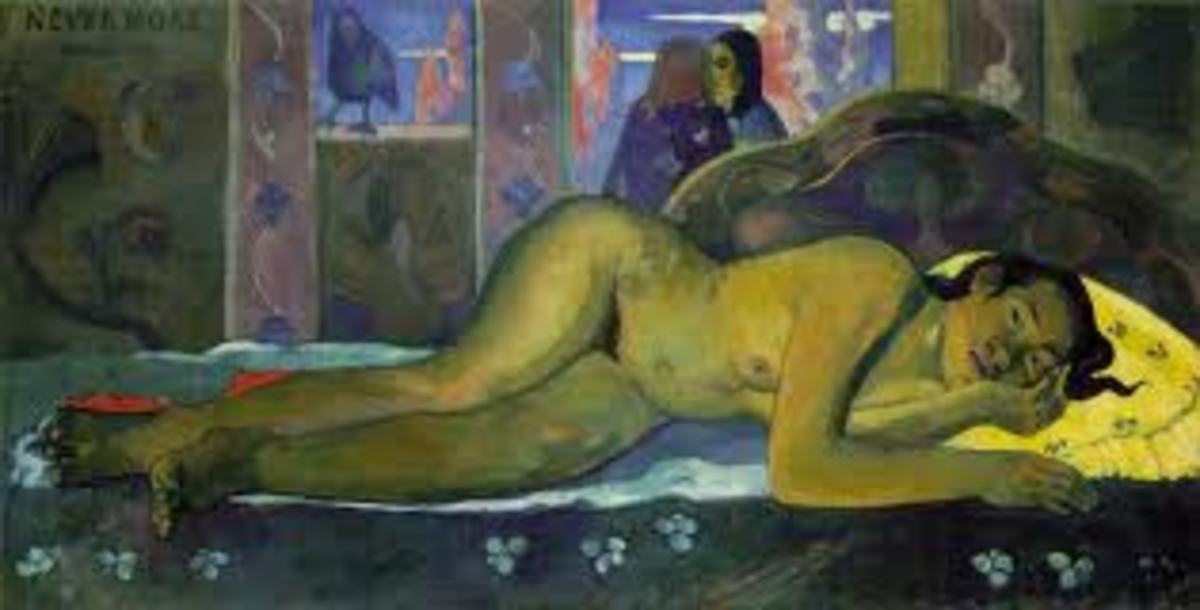 "Nevermore" (1897) by Paul Gauguin