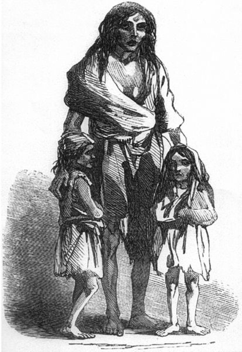 Ireland's dependency on the potato from the 17th century onwards, meant that sooner or later a famine would strike. In contrast, the wide and varied diet enjoyed by hunter gatherers meant that famines were unlikely.