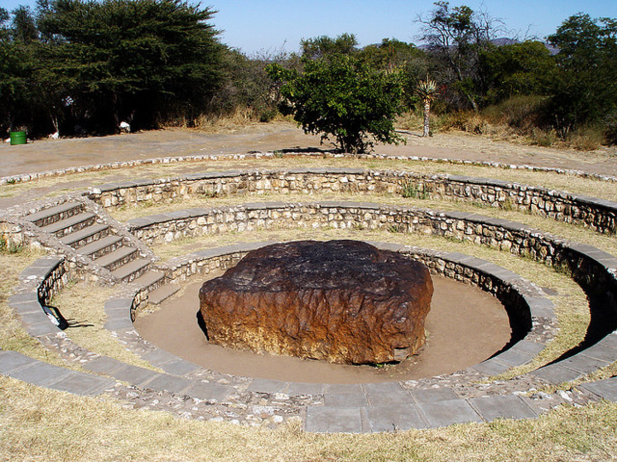 The Hoba Meteorite is about 9 feet by 9 feet wide! It is the biggest meteorite yet discovered on Earth and did not leave a crater.