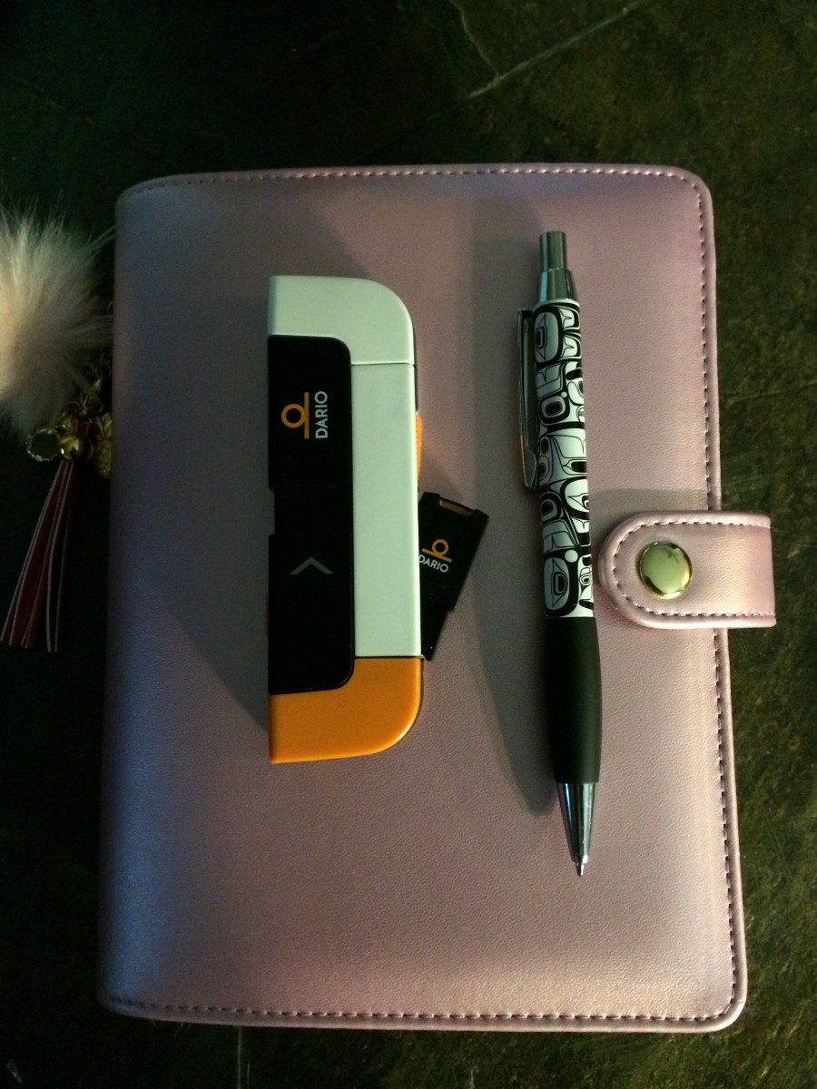 My new glucose meter is shorter than a pen, self-contained, and smaller than my iPhone.