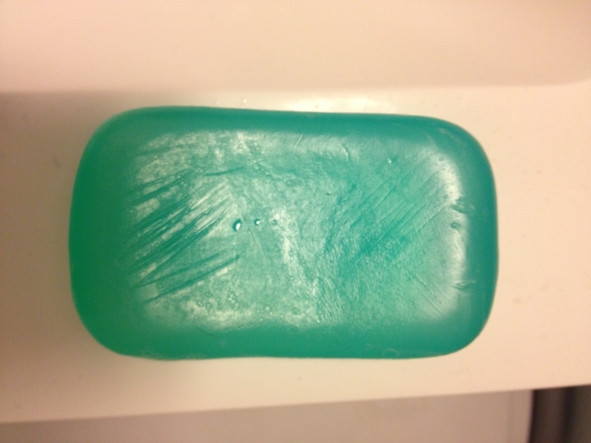 Glycerin soaps are transparent, but can be made with different colors.