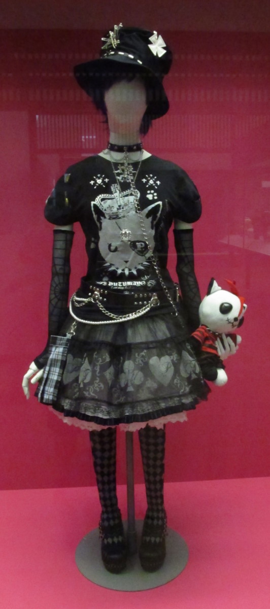 Lolita-style punk at the Victoria and Albert Museum, London.