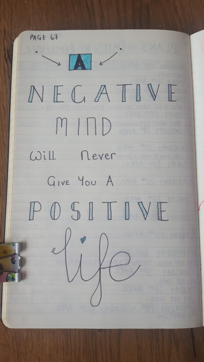 The Positive Bullet Diary • Bullet Journal Notebook • The Positive