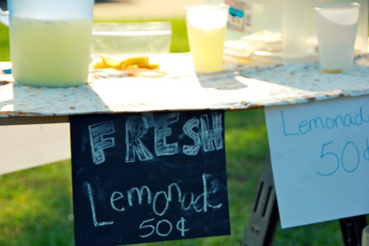 Lemonade stands are a classic summer business.