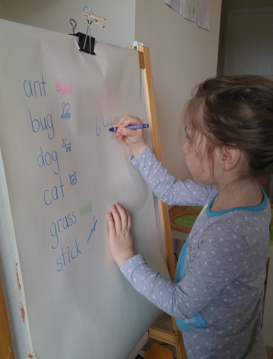 I did this great "word walk" activity with my daughter.