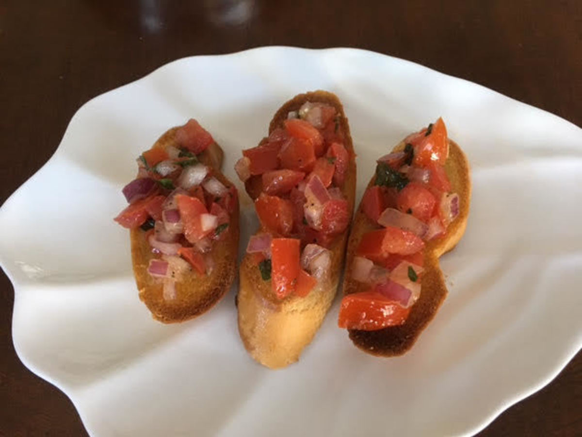 Bruschetta is absolutely delicious!