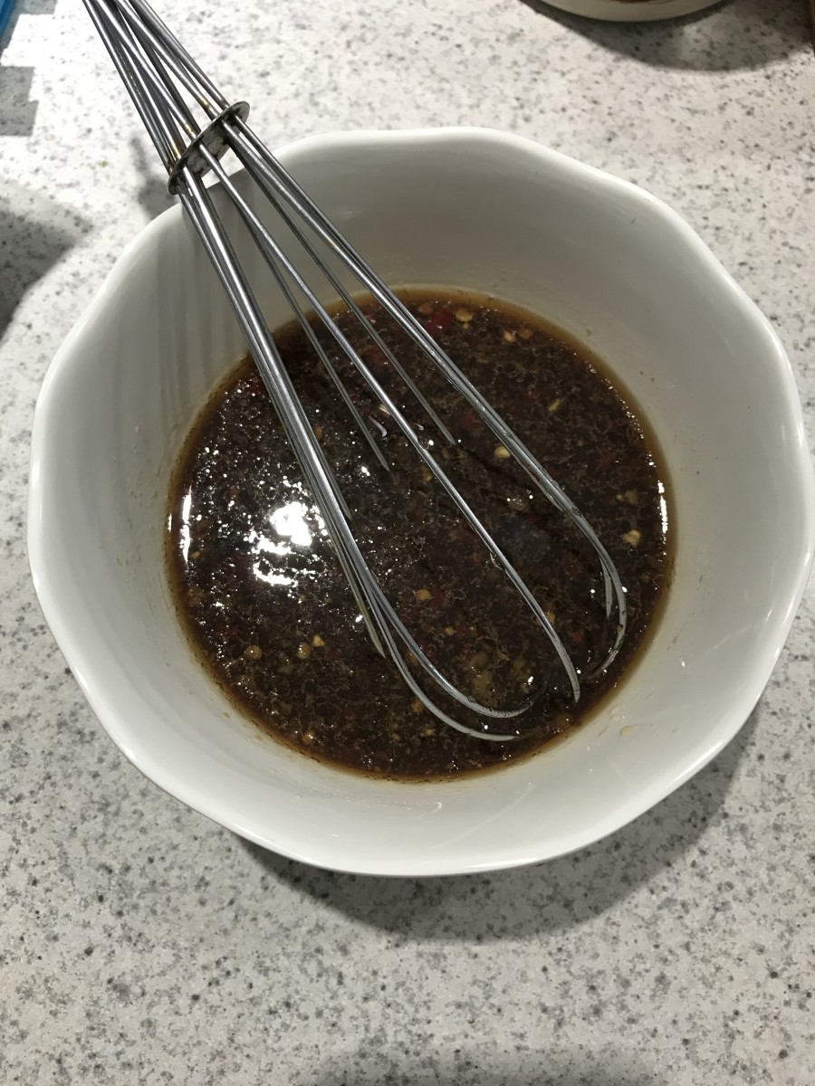 This is the teriyaki sauce. Homemade teriyaki is surprisingly easy to make.