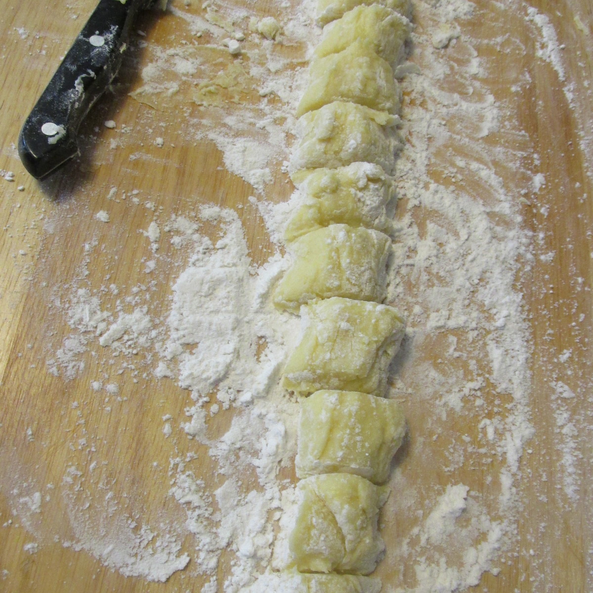 Gnocchi rolled and cut 