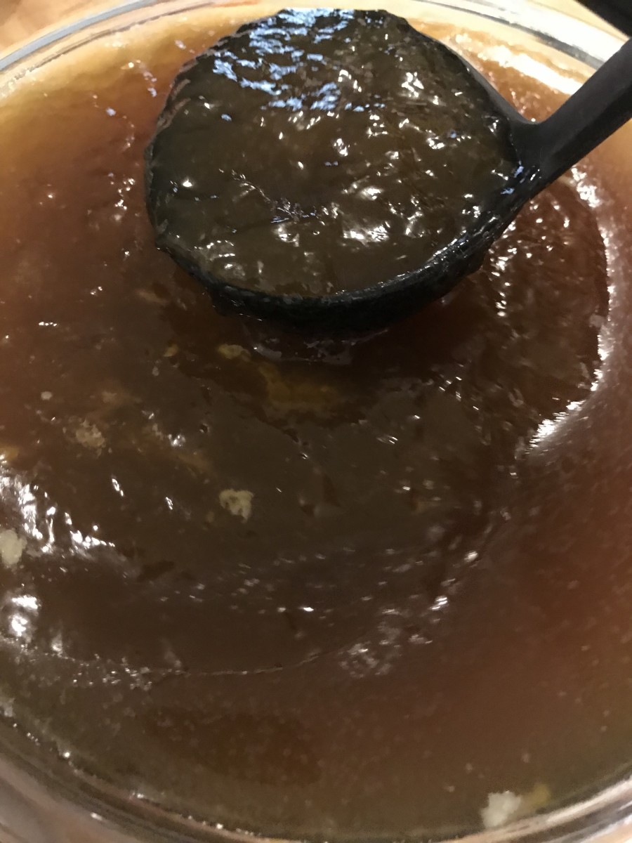 The homemade turkey broth is ready to use! Use it in place of chicken broth or stock, or use it to make dishes such as turkey and rice or turkey tettrazzini.