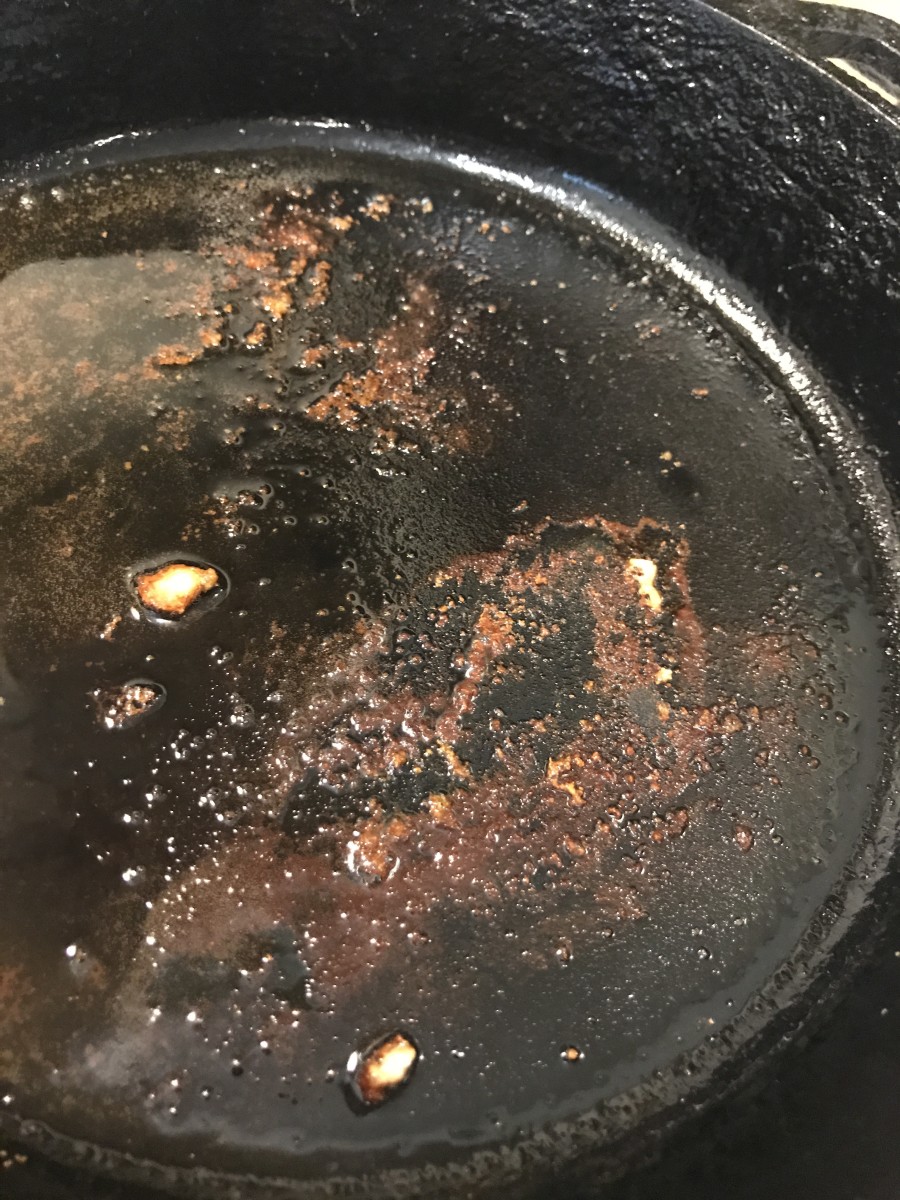 The little brown bits left in the skillet after searing a chicken breast or other protein is called fond, and is the foundation for scrumptious results.