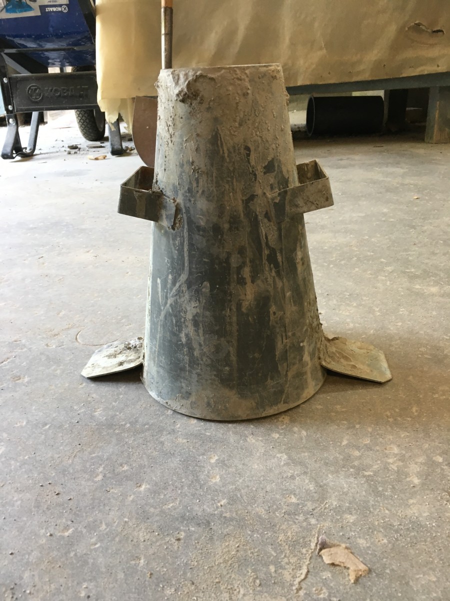 8in Scrub Brush  Concrete Slump and Concrete Cylinder Tests