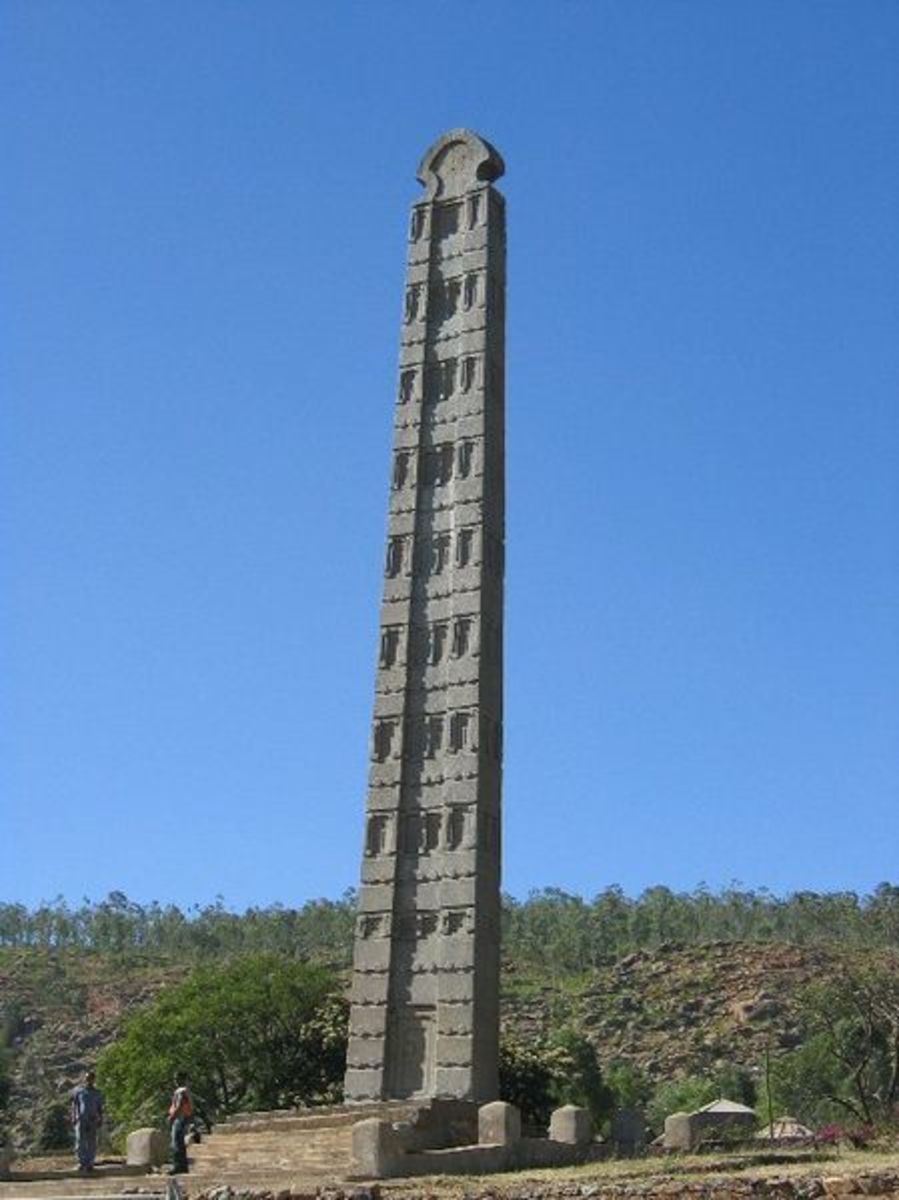 The Aksum obelisk from Ethiopia