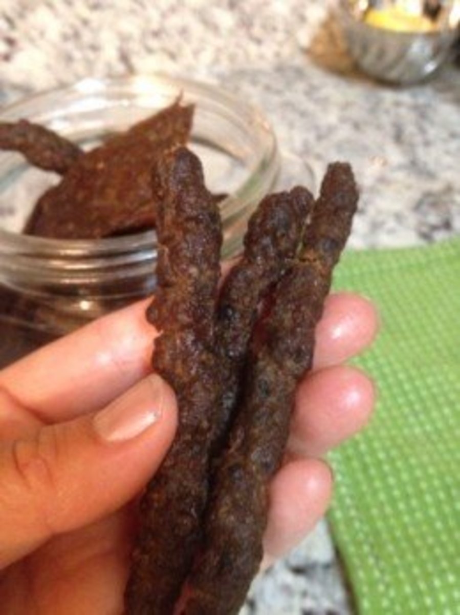Beef jerky for dogs