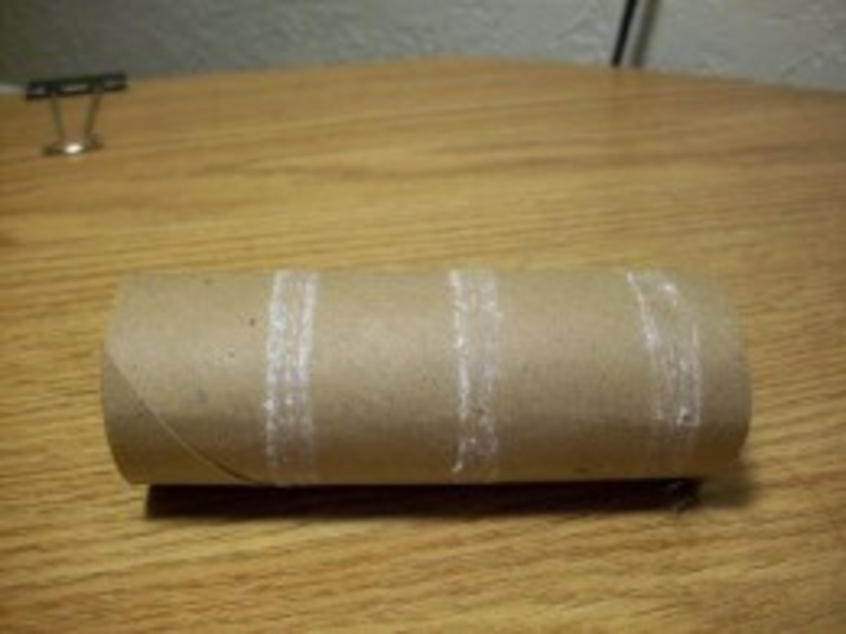 Make sure the roll is completely free of toilet paper.