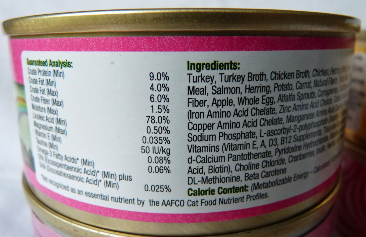 Always read the ingredient label before buying a new cat food.